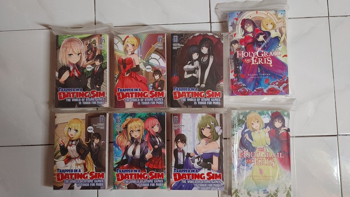 axl_hakim93's tweet photo. #WTSELL
Light Novel For Sale:
1. Trapped In A Dating Sim Vol 1-6 - RM42 each
Condition: 9.5/10, like new, no dent & in ziplock bag
2. Holy Grail of Eris Vol 1&2 - RM42 each, RM80 if you buy both.
Condition: 9.5/10, like new, no dent & in ziplock bag
#pasaranimeMY @pasaranimeMY https://t.co/9dPONZeNzl
