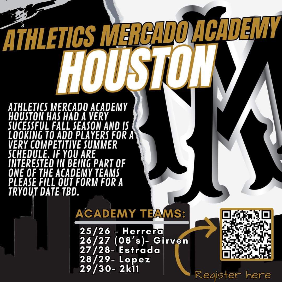 Looking for high energy athletes for our 12u, 14u, and 16u teams. Register via QR code.