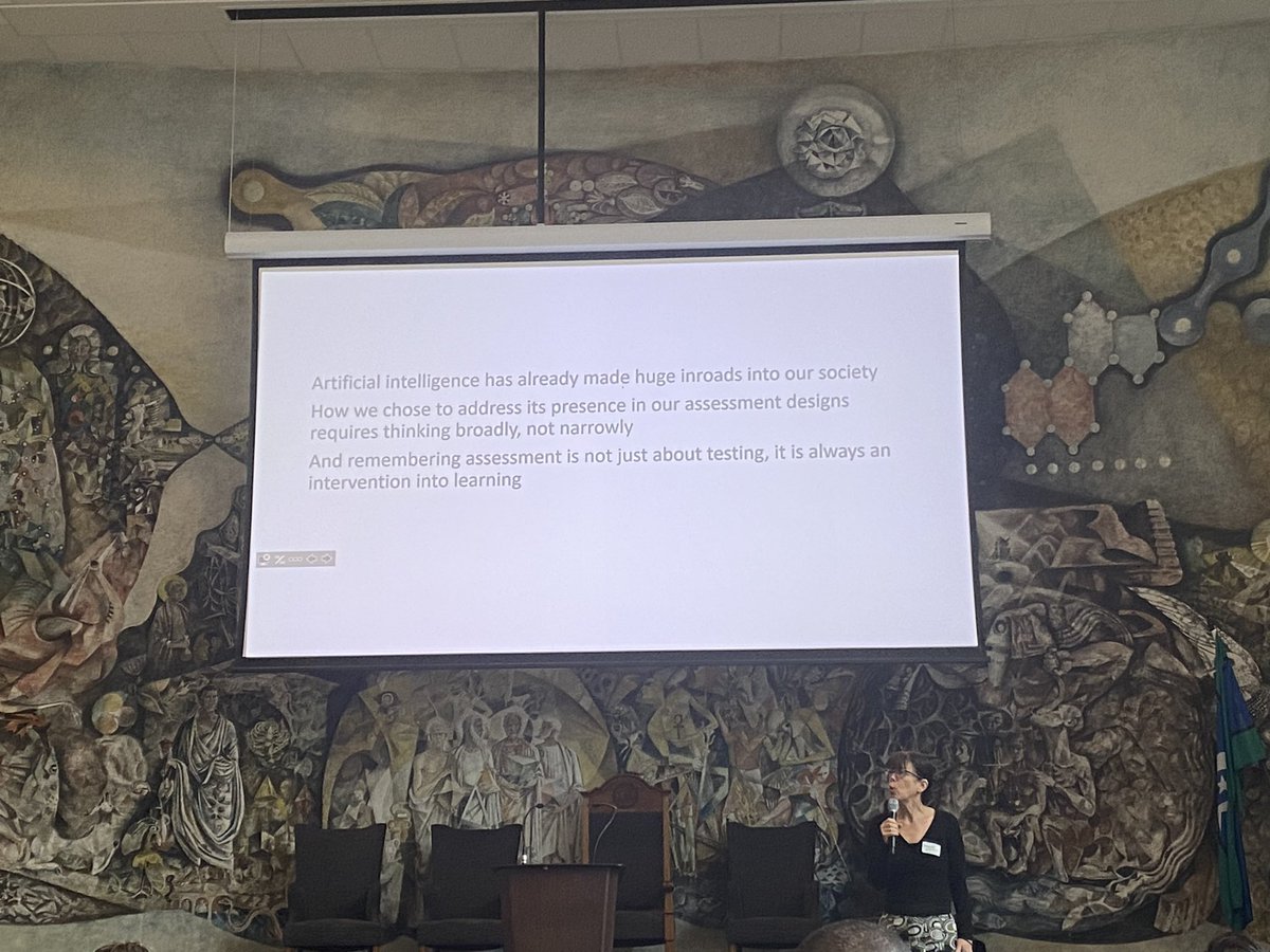 Sammy_Howe's tweet image. Uni assessment in a time of generative AI @margaret_bea “AI has already made huge inroads into society. How we choose to address its presence in assessment design requires thinking broadly, not narrowly. Assessment is not just about testing, always an intervention into learning”