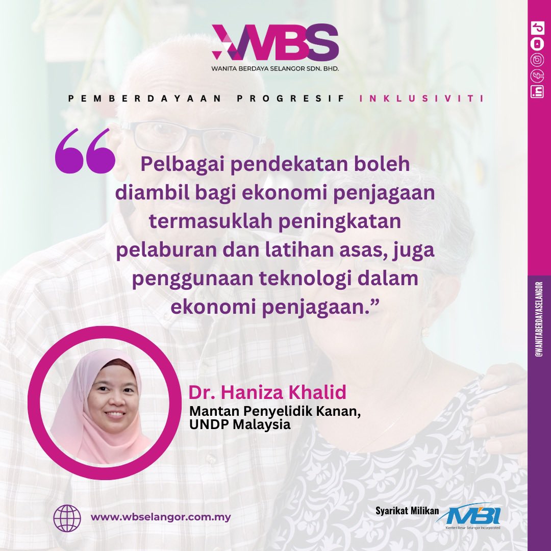 wbselangor's tweet photo. World Economic Forum (WEF) melaporkan di peringkat global, 40% daripada pekerjaan di masa hadapan akan diwujudkan dalam Ekonomi Penjagaan. Maka, Malaysia perlu bersedia untuk merangka dasar dan tindakan yang tepat.

#EkonomiPenjagaan 
#CareEconomy
#WBS https://t.co/9ylHV6dcI9