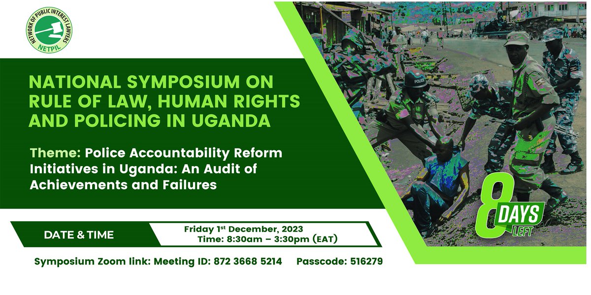 arthur_nsereko's tweet photo. Of recent, critical discussions are taking shape on the place and role of security agencies in nation building: #GoodGovernance #RuleOfLaw #HumanRights

@InfoUclf - Happening today 23.11.2023
@NetpilUganda - Happening in 8days 01.12.2023
@ug_lawsociety - Happened 17.11.2023 https://t.co/KVYViUt5ya