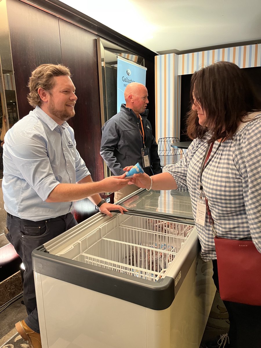 CrombieLockwood's tweet photo. It's not often ice cream, insurance and taxes go together, but that's what happened last week at the Chartered Accountants Australia and New Zealand Tax Conference in Auckland. As their insurance partner, it was great catching up with everyone at the Gallagher Ice Cream Parlour. https://t.co/dcebS7qQng
