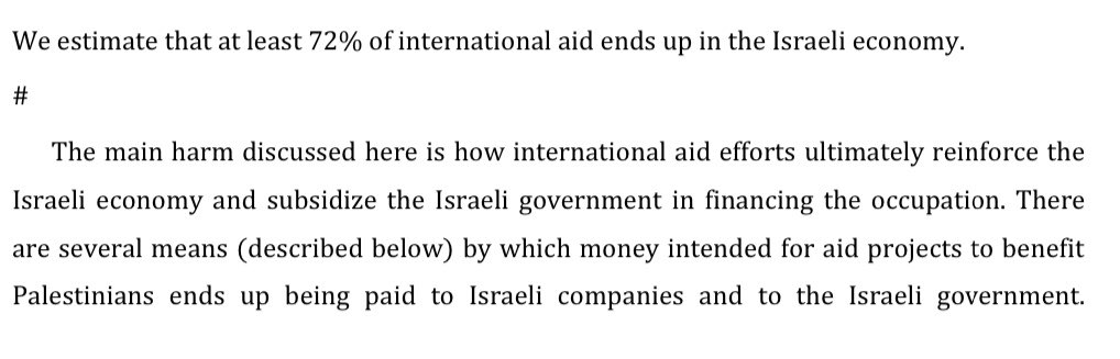 irisedens's tweet photo. Funny - a report by Shir Hever, an Israeli economist, describes how at least 72% of financial aid to Palestine ends up in the Israeli economy and funds the occupation

https://t.co/zSk42wGqyN https://t.co/RlyXP7pWu9