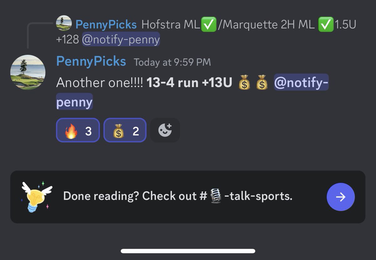 GreenSlipCord's tweet photo. A massive day of profits in the discord! We had multiple cappers dropping their plays!

@Pennys_Picks is on a 13-4 CBB run (13u profit!)

@lancefraenkel posted his looks and we cash a +1111 

@Drew_Invests goes 3/3 for massive gains!

Join now! 👇
https://t.co/EYAgfK9Rca https://t.co/qYXsUwLok9