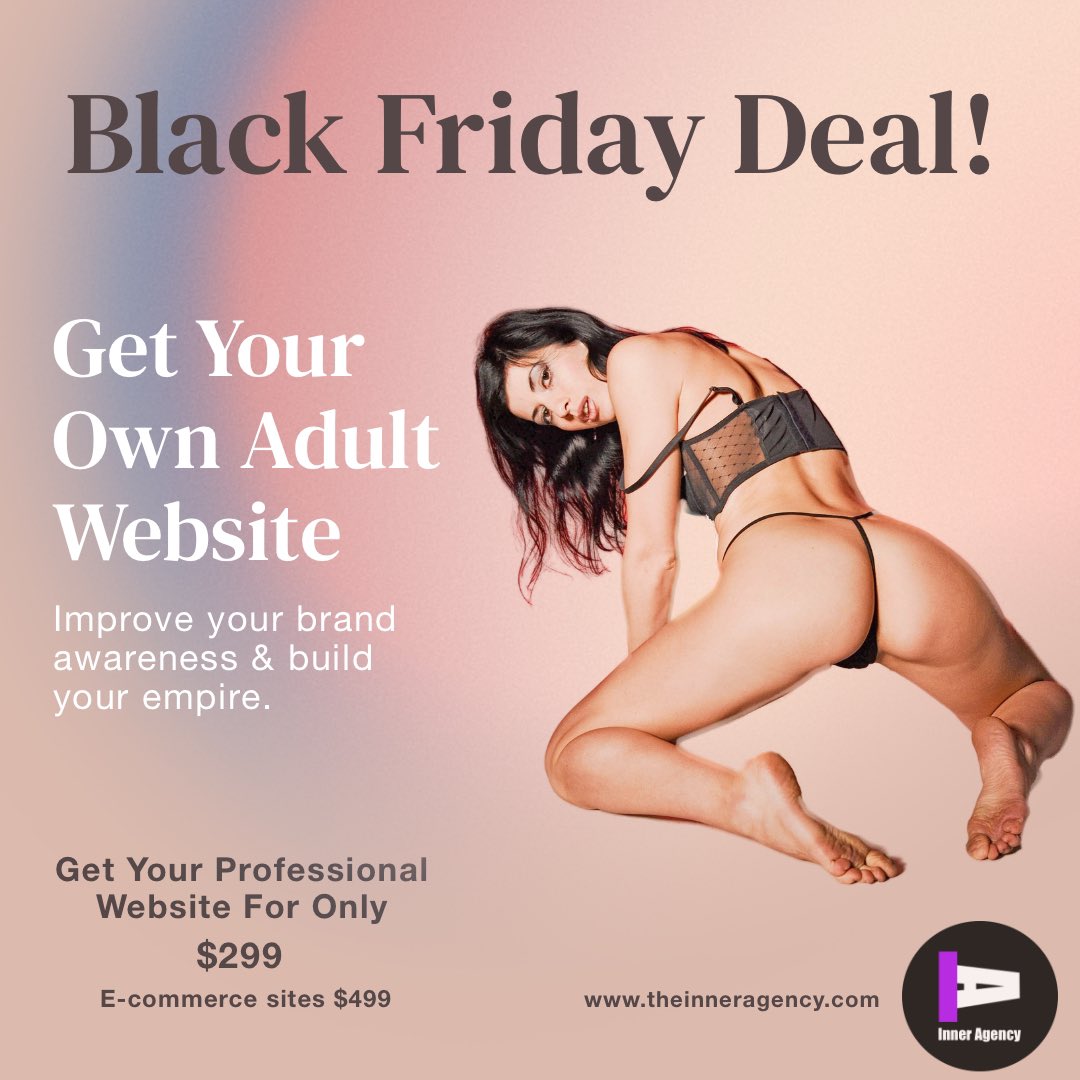 LifestyleInner's tweet photo. For any aspiring adult entertainer or for anyone selling adult products. You could reach out to them at info@theinneragency.com #BlackFriday #BlackFriday2023 #onlyfans https://t.co/JeSCODQdZZ