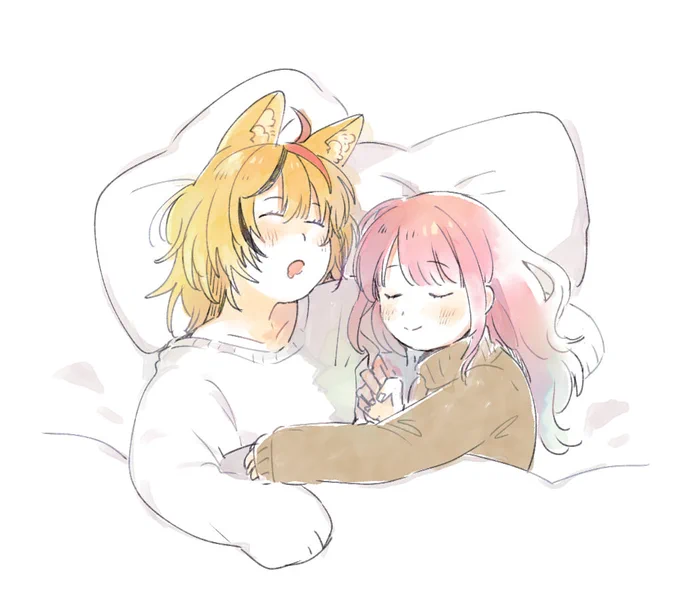 すやすや #絵まる #ルーナート #ポルーナ