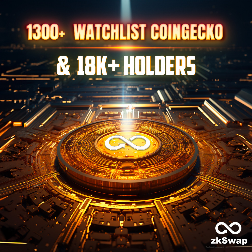 $ZF reached > 1300 Watchlist Coingecko  &amp; 18.8k holders 🔥

Want to help us to grow the community?

✅ Like us on Coingecko coingecko.com/en/coins/zkswa…
📝 Add us to watchlist on Coingecko/Coinmarketcap/CryptoRank
#️⃣ Hashtag #zkswap #Swap2Earn $ZF on 𝕏/Debank...

Thank you for your