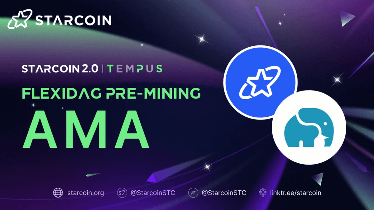 StarcoinZH's tweet photo. 我们很高兴可以和 @dxpoolOfficial 一起举办 #Starcoin 2.0 测试网：FlexiDAG预挖矿AMA直播!
📆日期： 11 月 24 日（星期五）14:00（UTC+8）

🎁 分享您的见解，作为先锋创造改变游戏规则的区块链解决方案并赚取奖励 ⚡
加入我们：https://t.co/RTfI74ii39
💫 #FlexiDAG #Premining⛏️ https://t.co/gZvd0RKGzK