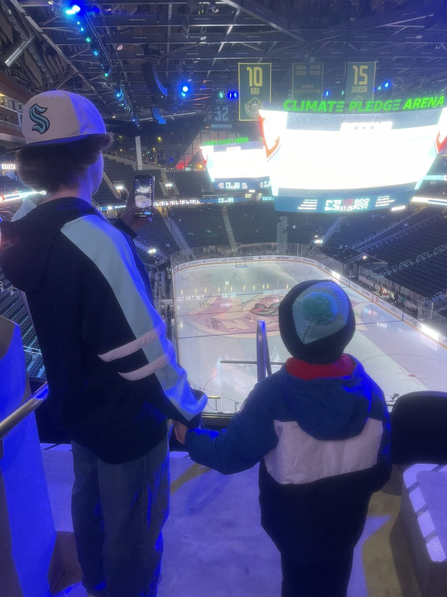 cavatry's tweet photo. First Seattle Kraken game… EVER!!! Let’s Goooo @SeaKraken https://t.co/relNS5yvu3