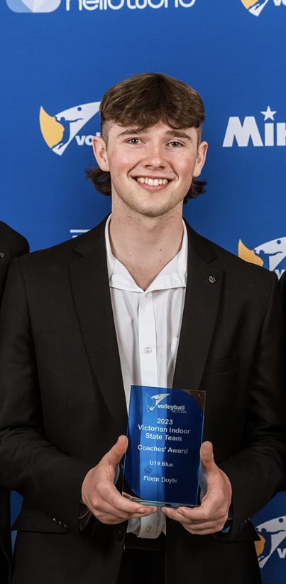 MarcellinSport's tweet photo. Congrats to Yr 12 boy Fionn who was recognised at last nights @VolleyballVic presentation night. Fionn was part of the U19 State team and took home the coaches award. #StriveForTheHighest https://t.co/InEO167Ydc