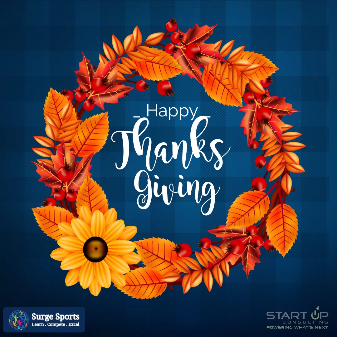 Wishing you a wonderful Thanksgiving filled with joy &amp; gratitude. 

#surgesports #Thanksgiving