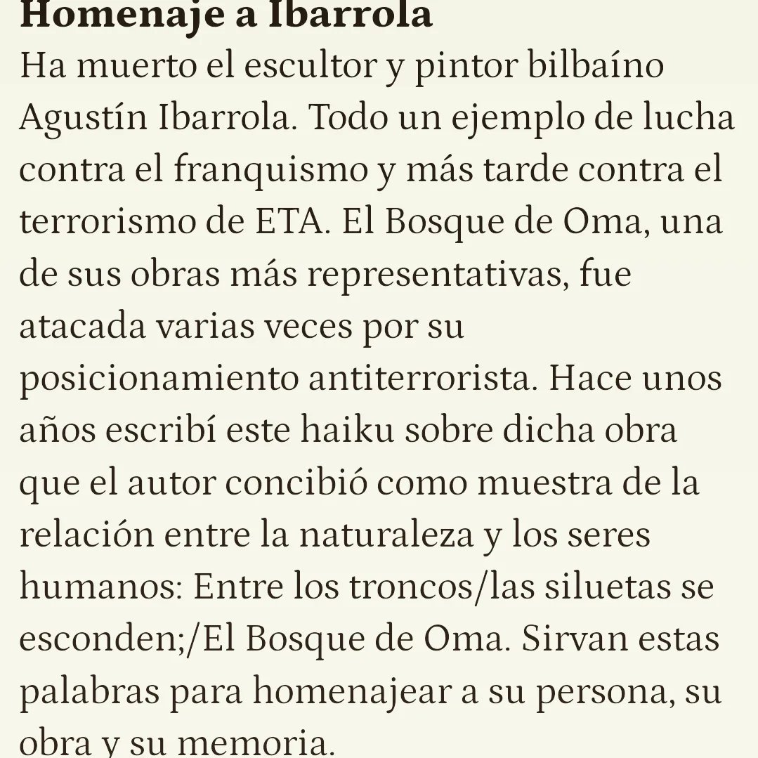 OrtizRobla's tweet photo. Hoy en @heraldoes unas palabras para recordar a Agustín Ibarrola.

#agustínibarrola #arte #pintura #haiku #haikai #pintura https://t.co/dJwvDXQTn2
