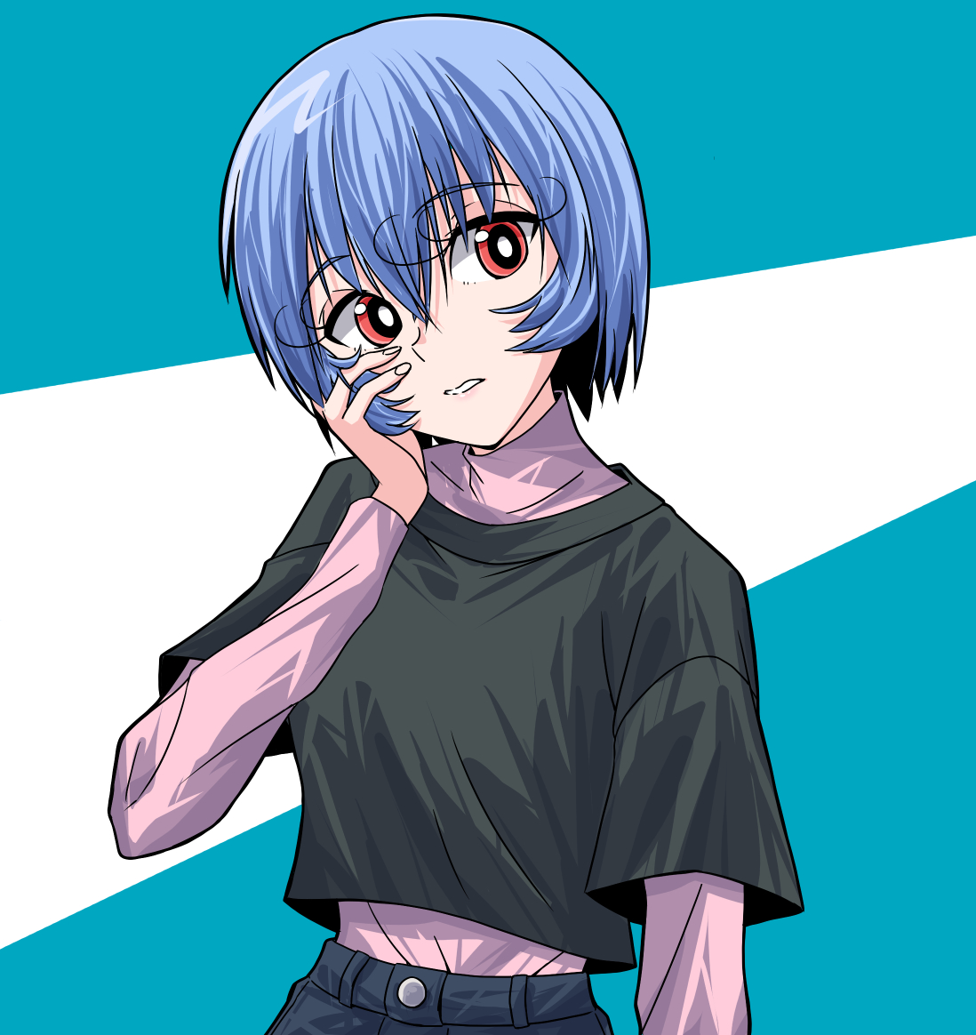 綾波レイ「綾波レイ 」|さしみのイラスト