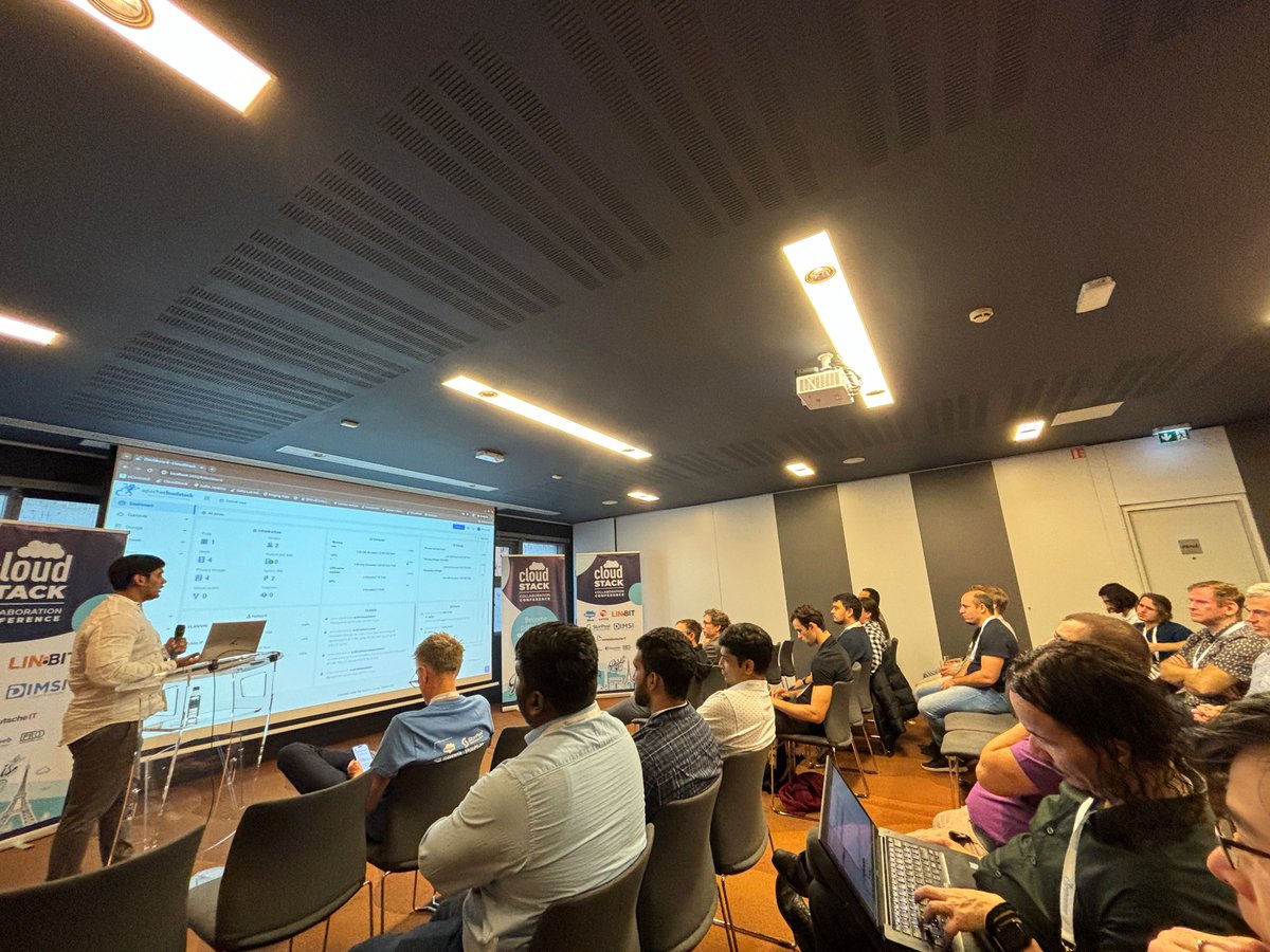 RohitYadavCloud's tweet image. Our @ShwStppr talking about what’s coming in @CloudStack 4.19 #CSCollab2023