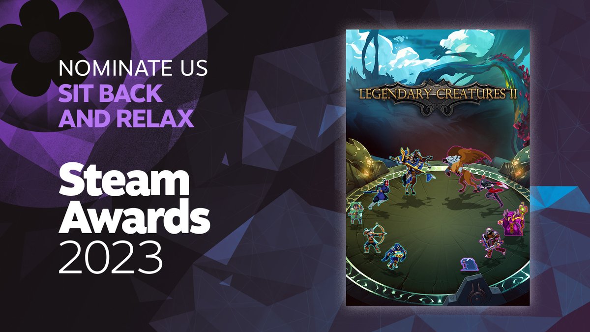 HideChara1's tweet photo. It's time for the Steam Awards nominations! 👾
If you enjoyed playing Legendary Creatures 2, please vote for it in the "Sit Back And Relax" category.  
Your support means a lot to me! 🫶 

Check out on #Steam: https://t.co/vU0en7zh8q

#indiegame #IndieDevs #SteamAutumnSale https://t.co/EGpwmK4Dw5