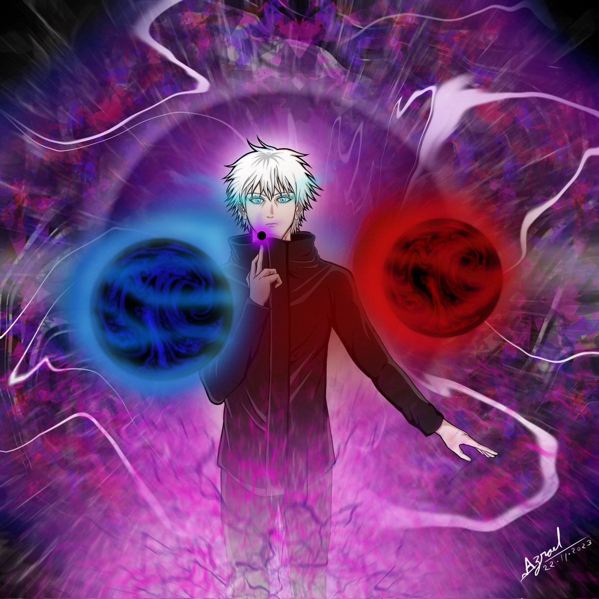 AzraelxSama's tweet photo. Unlimited Void

Character,- Gojo Satoru
Anime- Jujutsu Kaisen
.
#procreate #procreateart #anime #animedrawing #animeart #digitalart #digitalartist #waifus #commission #weeb #gaming #artist #commissionopen #illustration #JujutsuKaisen #GojoSatoru #satorugojo #sukuna https://t.co/PTHP8fw2Pt