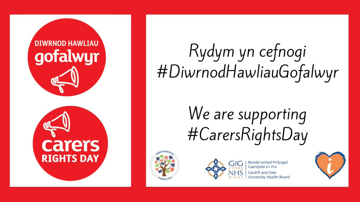 I nodi #DiwrnodHawliauGofalwyr heddiw, bydd y Gwasanaeth Gwybodaeth i Ofalwyr Di-dâl yn cynnal sesiwn galw heibio yng Nghanolfannau Gwybodaeth YALl i gynnig gwybodaeth a chyngor. Cofiwch alw heibio i’n gweld ni, 10am – 2pm Rydym yn cefnogi #DiwrnodHawliauGofalwyr 🧡 @BIP_CaF