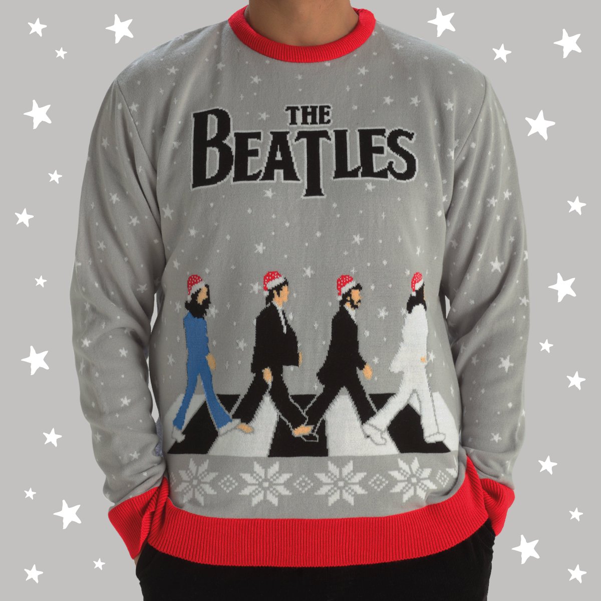 Snow And Then! Introducing The Beatles official Christmas Jumper knitted ethically in the UK. Hot on the heels of the success of their hit single Now And Then this festive knit pays homage to their infamous Abbey Road album cover, with a seasonal twist!
Link in bio! #TheBeatles