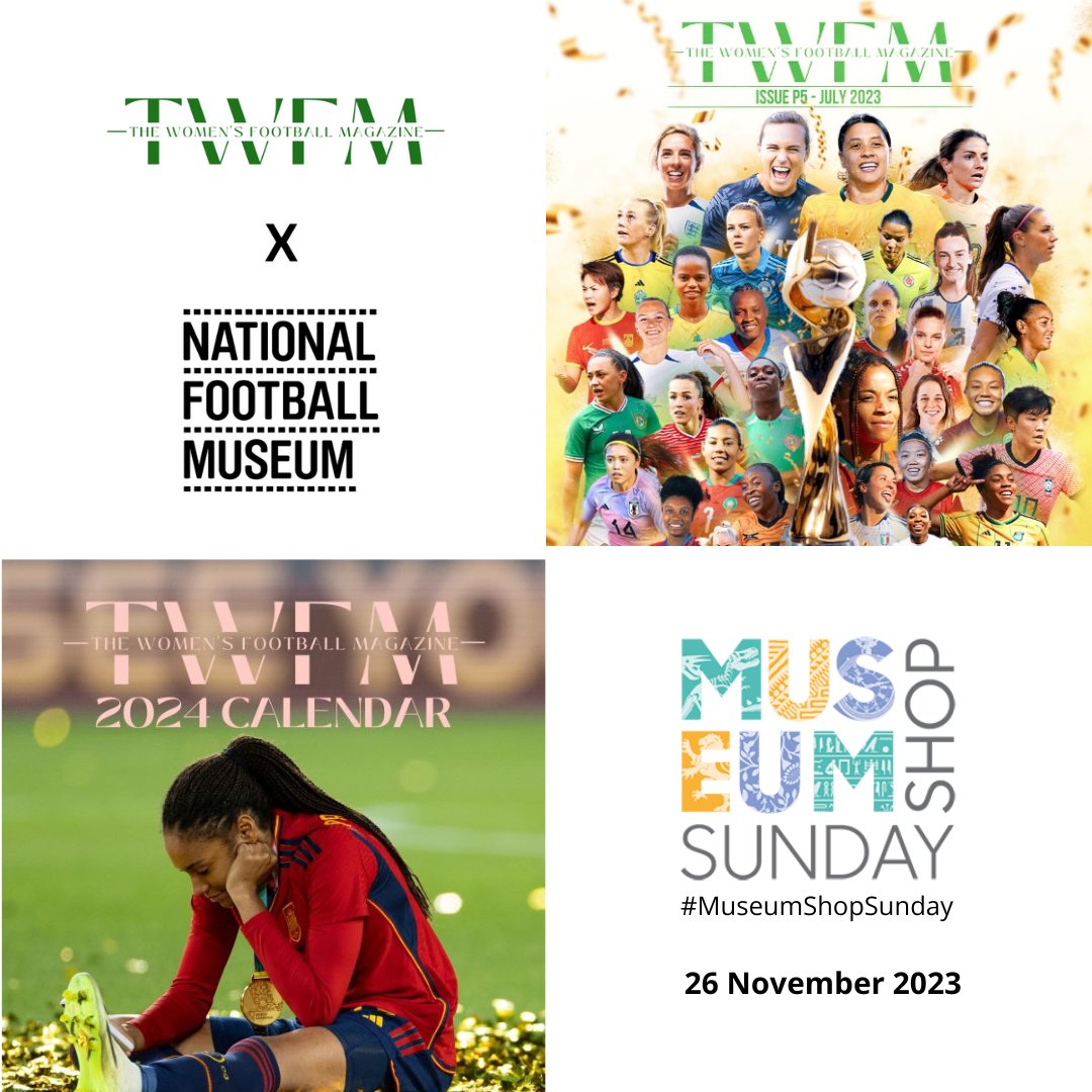 It's #museumshopsunday tomorrow! Are you coming?

We've organised a wonderful workshop with our friends from @womensfootiemag ✍️

And to help you with your Christmas shopping we're giving you 10% off your order.

#culturalenterprises #writingworkshop #thewomensfootballmagazine