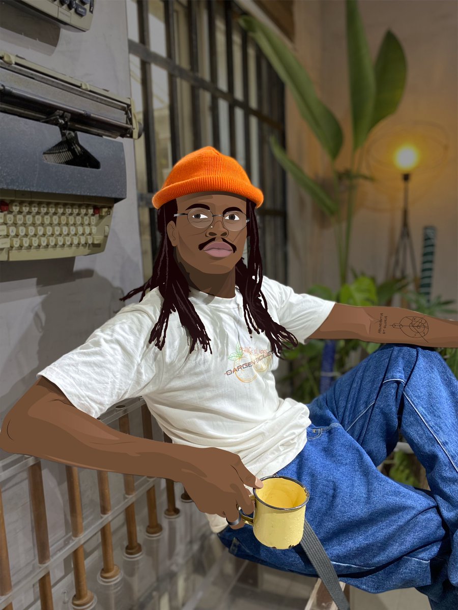 Delkrapht's tweet photo. This is @KxngBonzo …whom I randomly met at @Josh_egesi House Therapy 1.0. The first thing that crossed my mind when I laid eyes on this dude was that he looked so much like a cartoon character in real life and that’s how I came about this piece. https://t.co/3se767BdTM