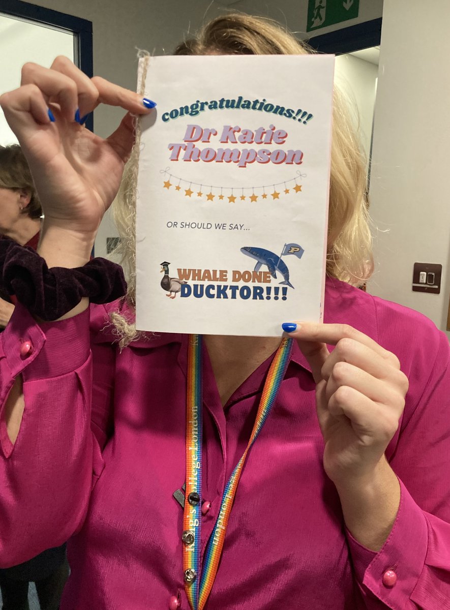 Louise Arseneault (@l_arseneault) on Twitter photo We know how to celebrate <a href="/SGDPCentreKCL/">SGDP Centre KCL</a> <a href="/KingsIoPPN/">Institute of Psychiatry, Psychology & Neuroscience</a>!! **Congratulations** to the amazing brand new DR <a href="/KTNThompson/">Katie Thompson</a> who passed her viva yesterday. HUGE thank you to wonderful examiners <a href="/DrAPitman/">Alexandra Pitman</a> <a href="/Meike_Bartels/">Meike Bartels</a>. Good luck for the next step <a href="/LifeAtPurdue/">Purdue University</a> <a href="/fctropf/">Felix C. Tropf</a> 🥳🤩 We know how to celebrate <a href="/SGDPCentreKCL/">SGDP Centre KCL</a> <a href="/KingsIoPPN/">Institute of Psychiatry, Psychology & Neuroscience</a>!! **Congratulations** to the amazing brand new DR <a href="/KTNThompson/">Katie Thompson</a> who passed her viva yesterday. HUGE thank you to wonderful examiners <a href="/DrAPitman/">Alexandra Pitman</a> <a href="/Meike_Bartels/">Meike Bartels</a>. Good luck for the next step <a href="/LifeAtPurdue/">Purdue University</a> <a href="/fctropf/">Felix C. Tropf</a> 🥳🤩