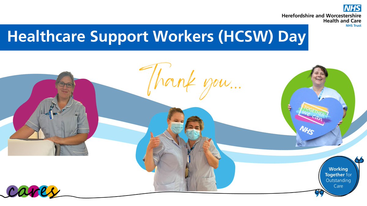HWHCT_NHS's tweet photo. Today is Healthcare Support Workers (HCSW) Day!💙

From all of us here at the Trust, a huge thanks to all HCSWs for their hard work and dedication, and compassion towards our patients, service users, carers, and families.
#HCSW #NHS https://t.co/4wGGTtHC0Z
