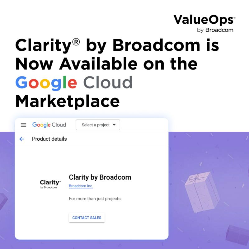 AptaSolutions's tweet photo. Buenas noticias del equipo de @BroadcomVSM: #Clarity™ ya está en el #GoogleCloudMarketplace

Nuestros equipos ya pueden disponer de la facturación, acelerar la adquisición y alinear mejor el gasto presupuestario hacia iniciativas en la nube.

+INFO ➡️ https://t.co/F3zyZ8hfqB https://t.co/cVEkftXi9R