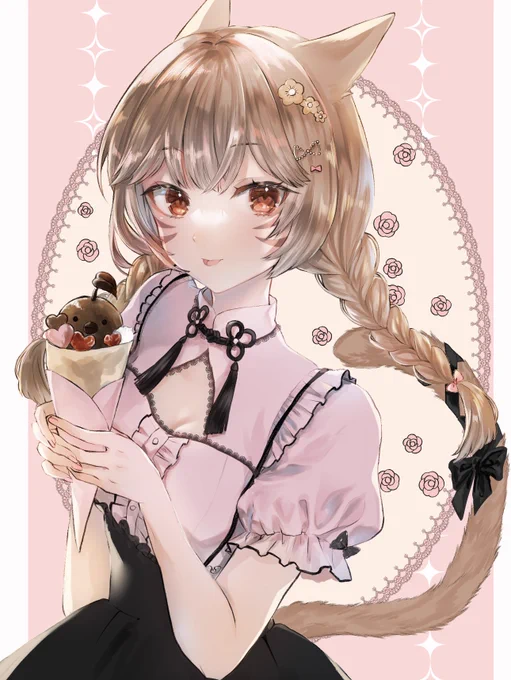 ミコちゃん#FF14イラスト 