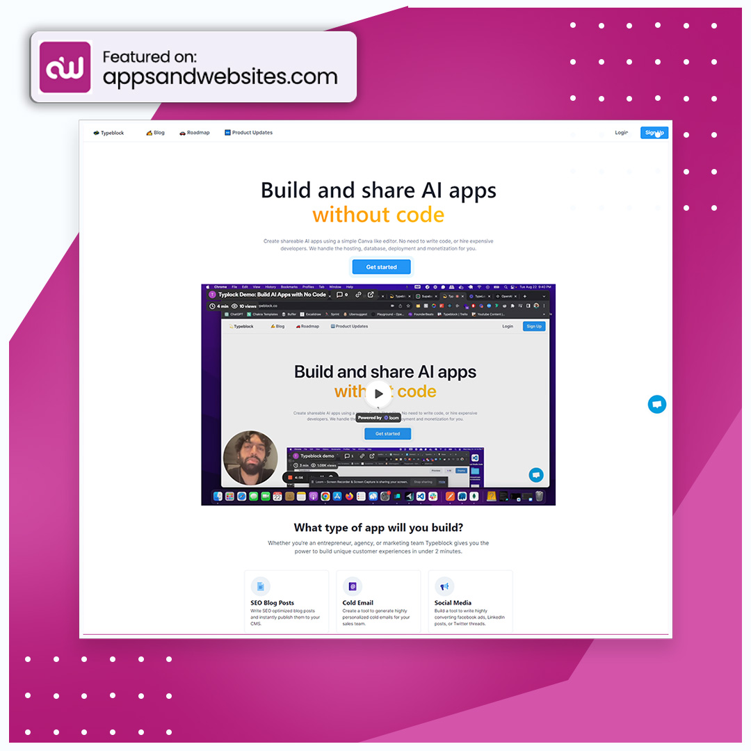 AppsandWebsites's tweet image. 📱🛠️ Curious if you can build AI-powered apps easily, like designing in Canva or Notion? Can it be done without coding? Dive into no-code app creation! 💻🤖 #NoCodeAIApps #EffortlessDevelopment

Visit Apps &amp;amp; Websites for more awesome AI  tools: 
appsandwebsites.com/directory/ai-t…