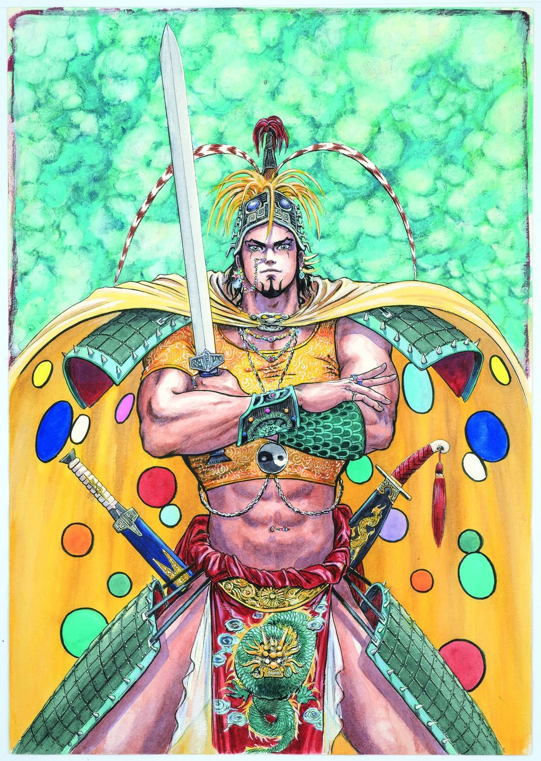 王欣太先生 直筆イラスト•サイン入り 達人伝 1巻 33巻 34巻 3冊