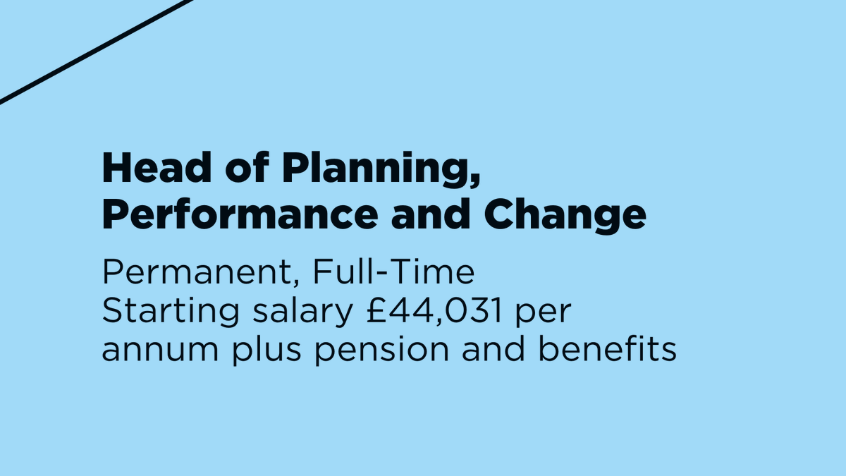 Not long left to apply to our Head of Planning, Performance and Change role This will suit an experienced and talented individual, who will lead our work on organisational planning, performance, change and governance 💡 Deadline: 5pm, 28 November 2023 creativescotland.com/about/our-jobs…