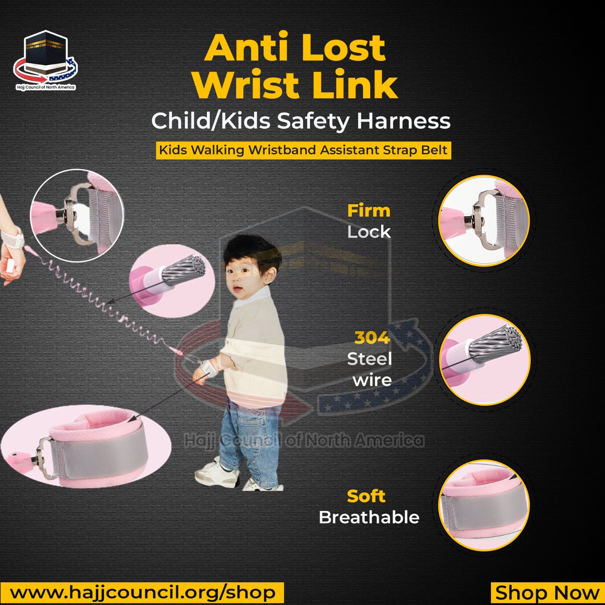 Hajj_Council's tweet image. Travel with peace of mind during Hajj and Umrah with our Anti-Lost Wrist Link for Kids! 🤝👶 Crafted from breathable polyester material and robust nylon rope.

Get Yours Now: amzn.to/3VSR8fP

#HajjTravel #UmrahEssentials #ChildSafety #WristLink #TravelWithKids #HajjPrep