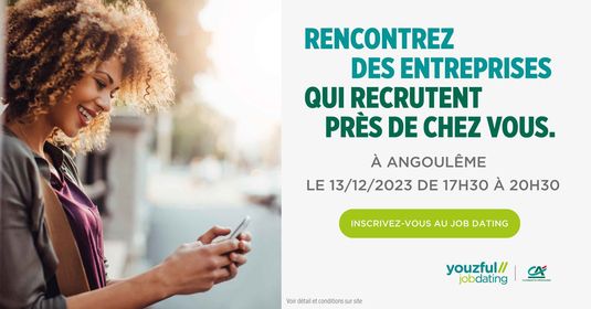 MLArcCharente's tweet image. Un job dating, ça vous tente ? 🤩

Rencontrez des entreprises locales qui recrutent dans des domaines divers et variés 🤯

Tentez votre chance et faites briller vos compétences auprès d'employeurs à l'écoute 🤗
Pour vous inscrire, par ici : job.wiz.bi/PQci9