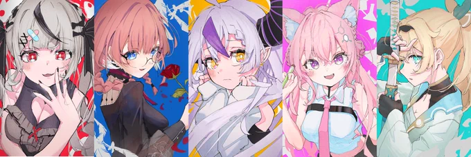 秘密結社holoX#さかまた飼育日記#Luillust #laplus_artdesu #こよりすけっち #いろはにも絵を 