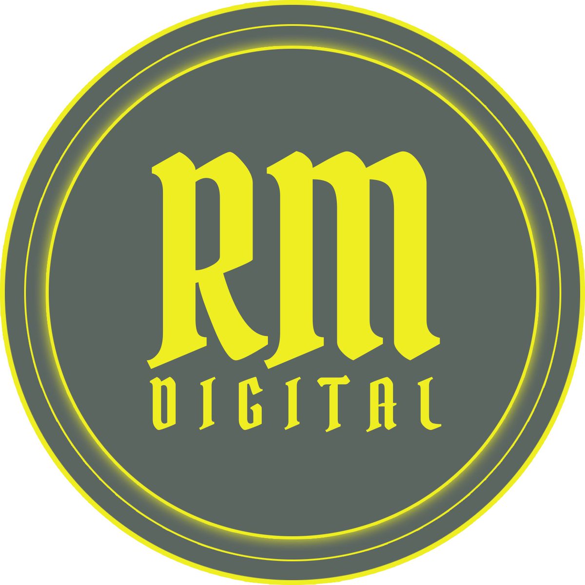 #eeee22 yellow #5C6661 grey 
#new #logo #digital #services #hello