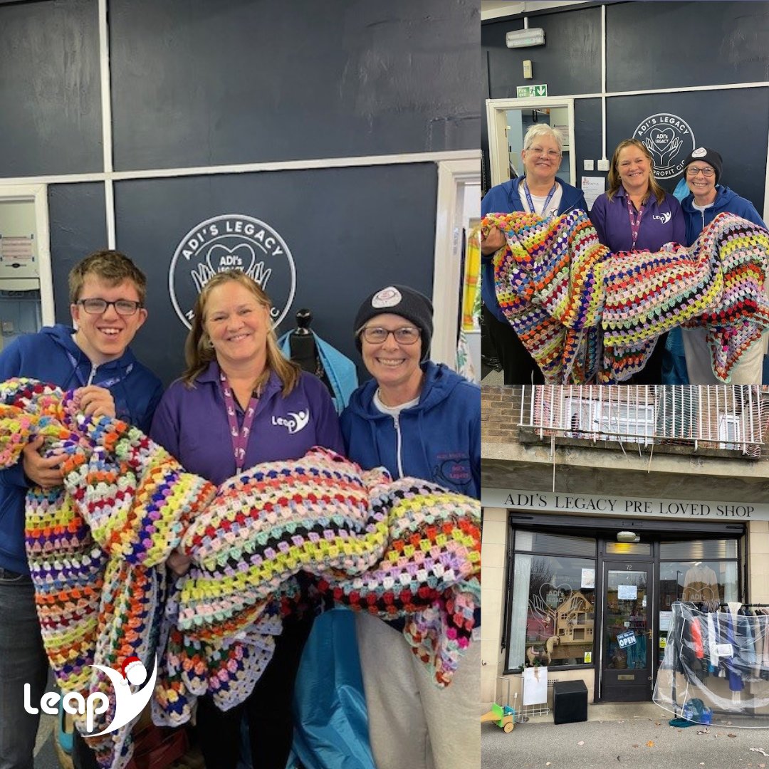 Adi's legacy pre loved shop is an amazing non-profit Community Interest Company based on Hemswell Avenue in Lincoln.  We recently nipped over to their shop to donate some beautifully crocheted blankets!

#LEAPintochristmas #charity #donation #homelessness #adislegacy