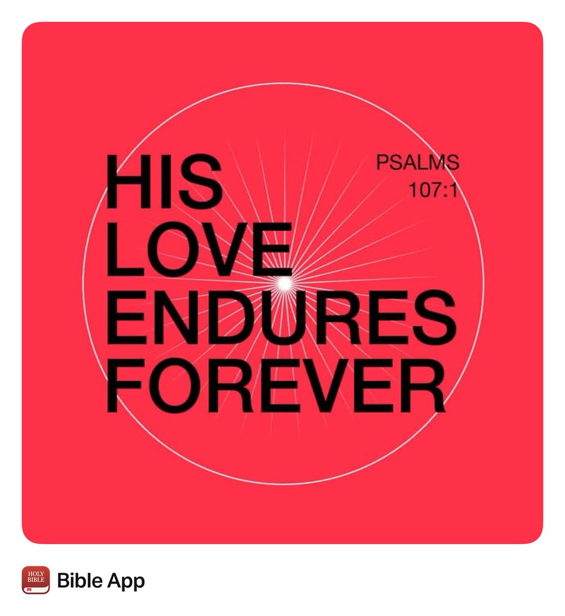 jonnycharles's tweet photo. Psalm 107:1 https://t.co/sdVra1qjRY