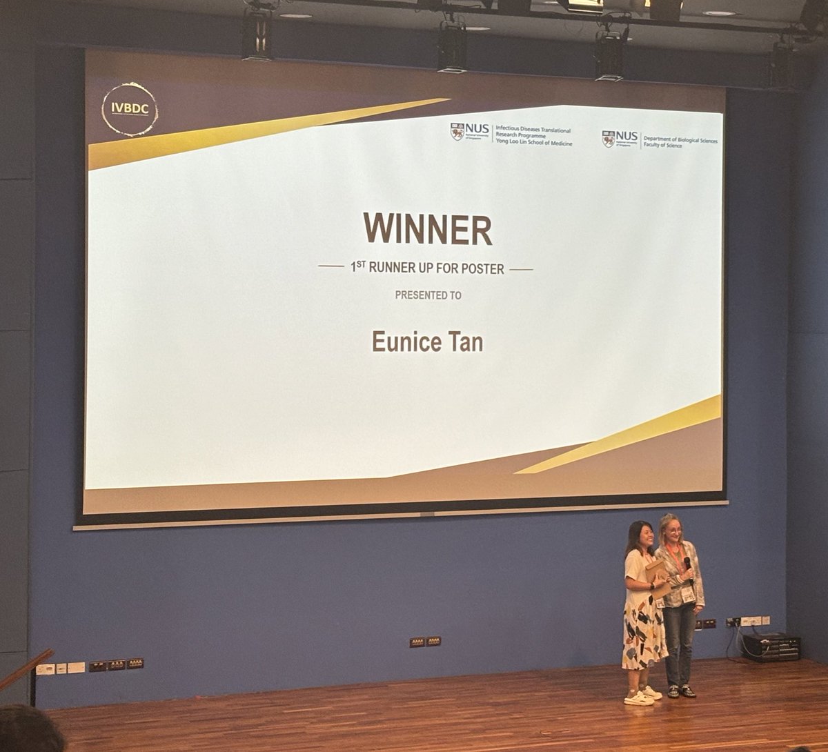 Let’s gooo Eunice!! another conference, another award 🎉🎉