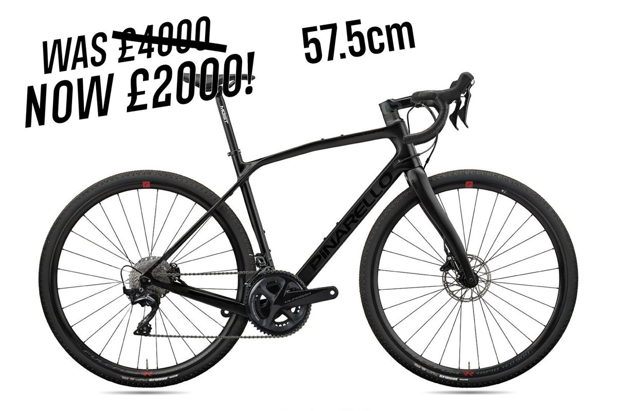 If monster gravel is new, what about monster road?  

With lower gearing the Granger would be an awesome adventure bike but with Ultegra; let's call it the fastest tank on the road.  

A single 57.5cm is about to land and will not last long at this price.