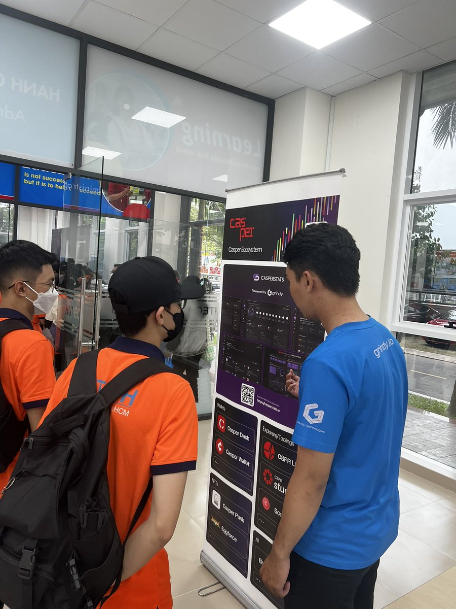grindytech's tweet photo. Right now at HuTech University!π₯π₯π₯
π₯ Grindy is taking @Casper_Network and CasperStats to the world π«π«π»π³
#CasperNetwork #CasperStats #Casper https://t.co/JLtLh1VeBv