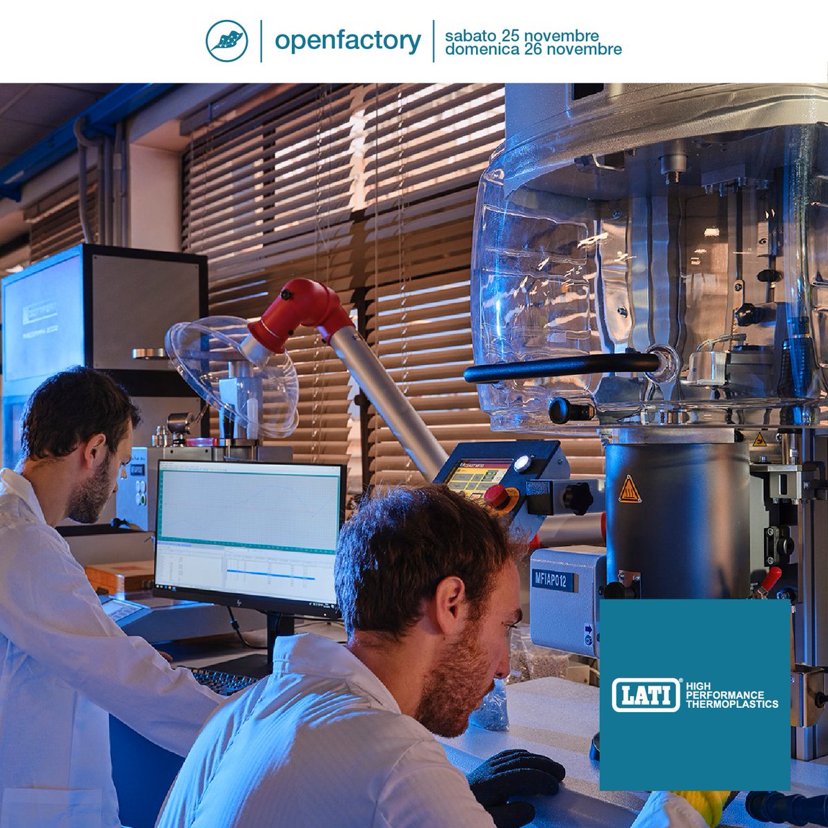 OpenFactoryIT's tweet image. LATI 

📍 Visita l'azienda sabato 25 novembre in Via delle Industrie 1 a Gornate Olona (VA)

👉 Maggiori informazioni su open-factory.it/lati-industria…