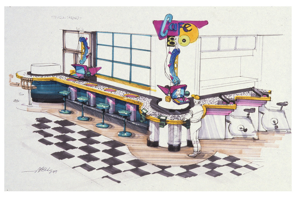 ATRightMovies's tweet photo. Great concept art from BACK TO THE FUTURE PART II (1989). https://t.co/He9sB5x3Xc