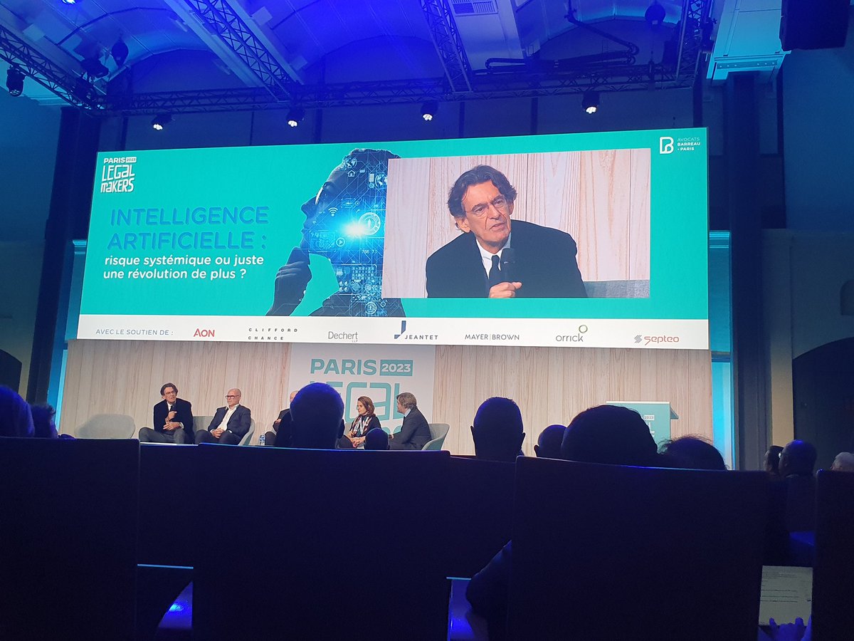 Luc Ferry philosophe et ancien ministre, sur le niveau extraordinairement élevé de ChatGPT 4 #Parislegalmakers