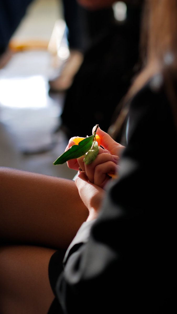 ETP : Ce matin, les étudiants de #medecine Générale se sont prêtés au jeu de la méditation en pleine présence.

On observe, on ressent, on goûte. On active ses sens. 🍊
Cet exercice, pour aussi aborder le thème de la santé par l’alimentation, peut être 1 outil utilisé pour l’ETP.