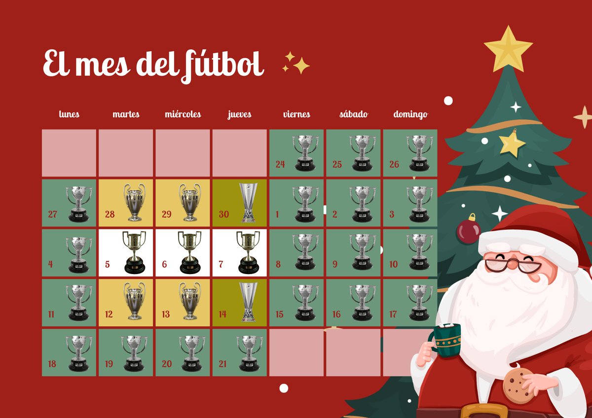 Hemos sufrido, hemos llorado, lo hemos pasado mal, hemos echado de menos...pero ya todo se acabó.

A partir de mañana llega EL MES DEL FÚTBOL. 28 días ininterrumpidos de fútbol de equipos de Primera División. Liga + Champions + Europa League + Copa.

Disfruten ✨