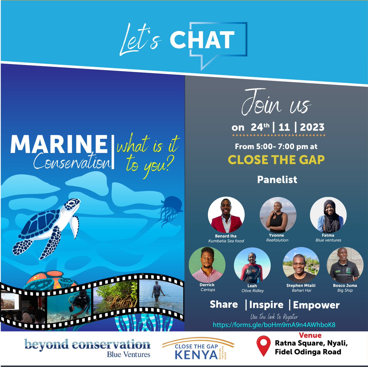How can young leaders make a difference in #marineconservation ? Join us this Friday at 'Let’s Chat' forum, created by young conservation leaders for young conservation leaders to network and discuss innovative ideas fit for the changing times and pressures the environment faces
