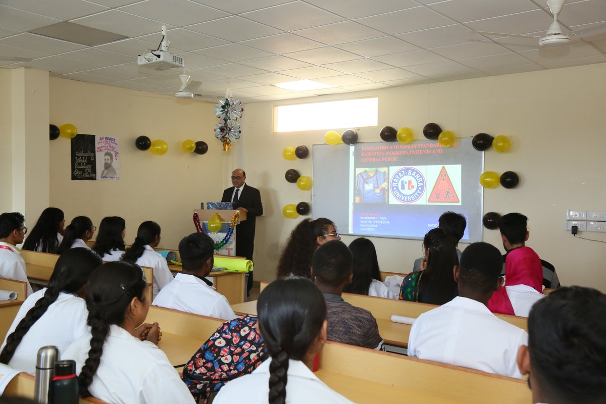 GnaUniversity's tweet image. School of Allied and #HealthcareSciences-Department of #MedicalRadiology & #ImagingTechnology proudly commemorated "World Radiology Day & 1st Continuing Medical #EducationProgram 2023" under the enlightening theme, "Patient Radiation Safety & Ethics in #Radiology Practice."