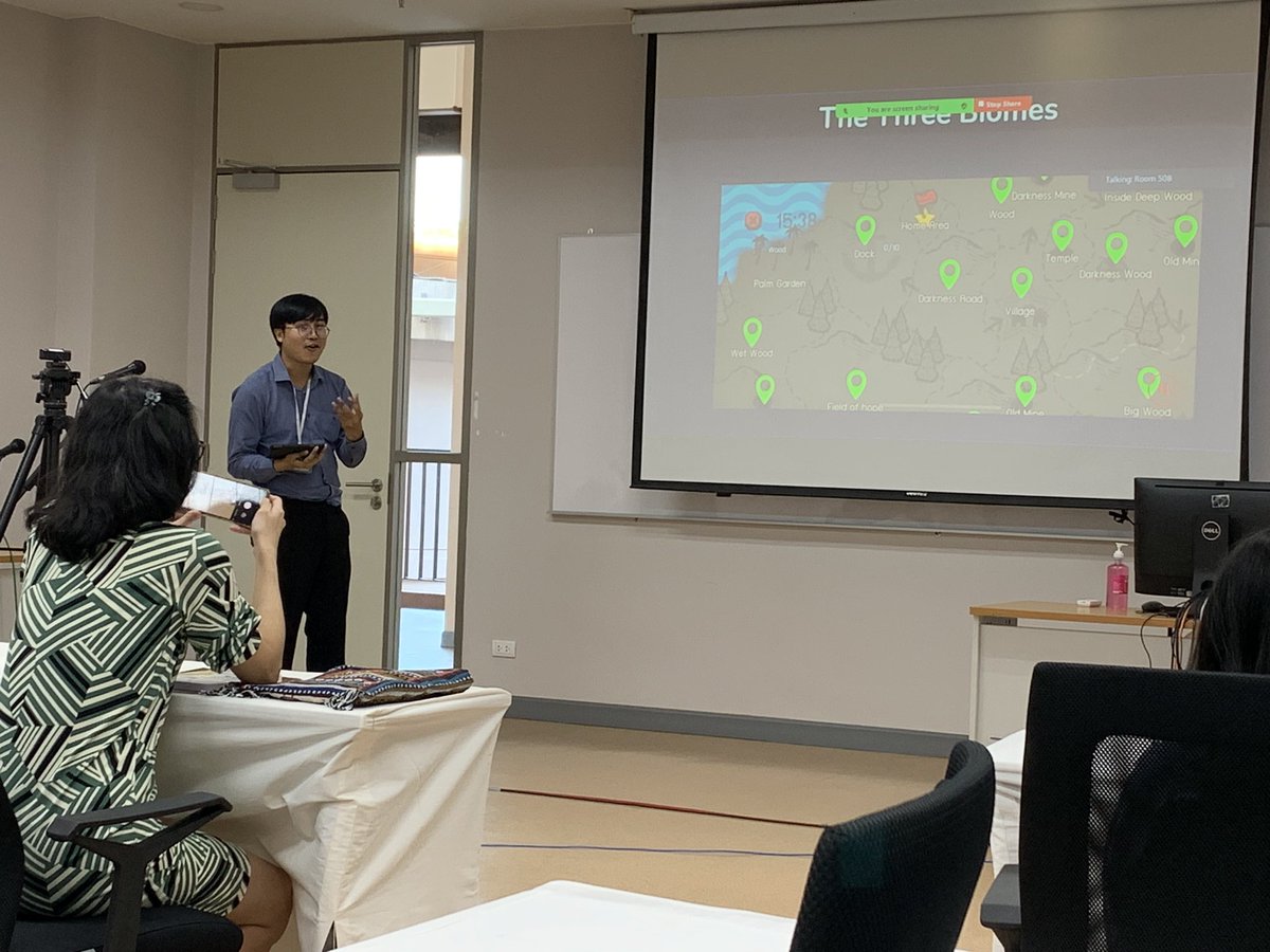 MermanNott's tweet photo. Discussing the affective aspects of SanThai: New Legend, a Thai video game, Paweenwat Thongprasop believes that this game can provide understanding of environmental laws, conveying messages about sustainability. #5thASLEAESEAN #Ecocriticism #envihum #environmentalhumanities https://t.co/KwkcoR5SQT
