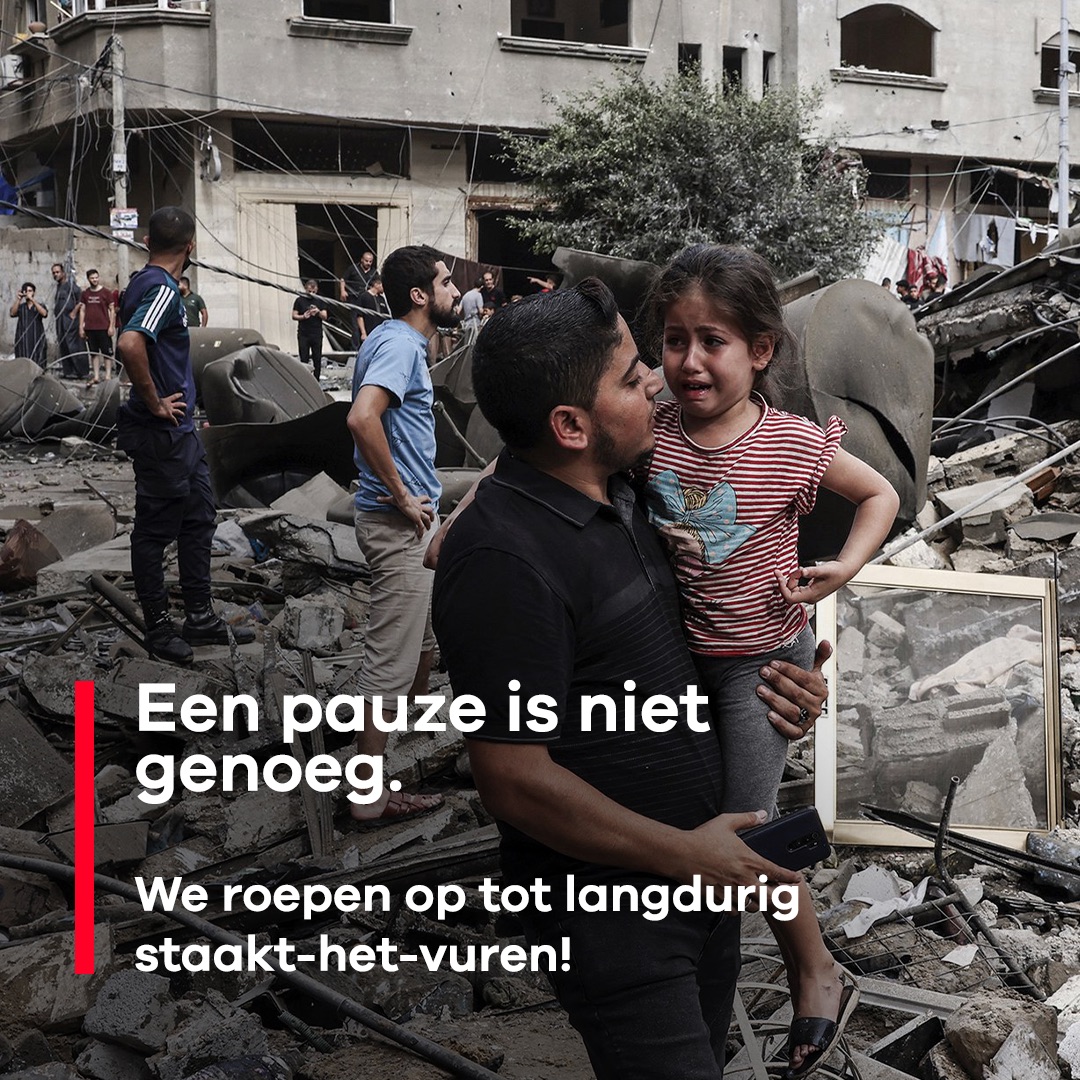 ❗️Vanmiddag debatteert de Tweede Kamer over #Gaza . We roepen <a href="/MinPres/">Dick Schoof</a> en <a href="/HankeBruinsSlot/">Hanke Bruins Slot</a>  op om alles te doen voor een langdurig staakt-het-vuren!

Alleen hiermee kan de veiligheid van burgers, waaronder patiënten en medisch personeel, blijvend worden gegarandeerd.