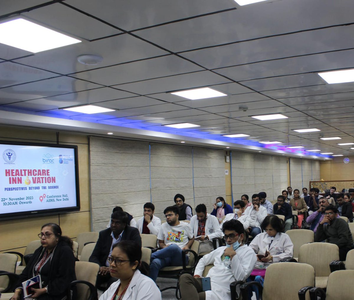 #GlobalBioIndia2023 Roadshow was organized by @aiims_newdelhi to highlight the opportunities & strengths of the Indian Biotech Ecosystem and to spread awareness about the upcoming mega event.